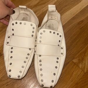 Celine white mules